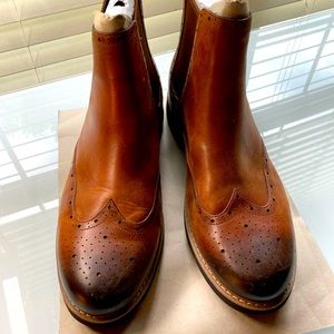 Mens size 13 Clark’s Batcombe Top Dark Tan Leather Chelsea Boot